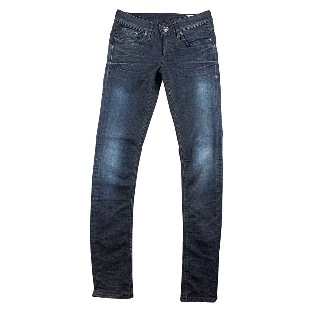 mens g-star raw 3301 jeans 25X32 Dark Blue Designer Indigo Denim Slim biker